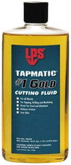 LPS - Tapmatic #1 Gold, 1 Pt Bottle Cutting & Tapping Fluid - Straight Oil, For Boring, Broaching, Drilling, Engraving, Facing, Milling, Reaming, Sawing, Tapping, Threading, Turning - Americas Industrial Supply