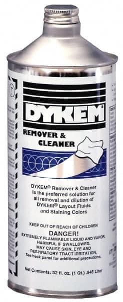 Dykem - Layout Fluid Remover and Thinner - 32 Ounce Bottle - Americas Industrial Supply