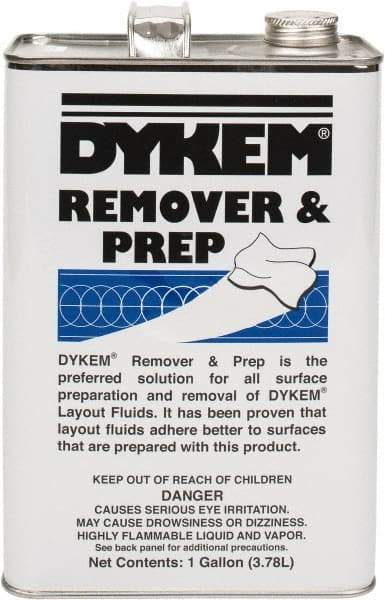 Dykem - Layout Fluid Remover and Cleaner - 1 Gallon Can - Americas Industrial Supply