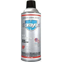 Sprayon - Blue Layout Fluid - 12 Ounce Aerosol Can - Americas Industrial Supply