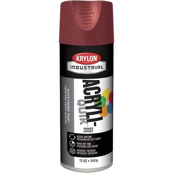 Krylon - 16 oz Ruddy Brown Primer - 15 to 20 Sq Ft Coverage, Direct to Metal, Quick Drying, Interior/Exterior - Americas Industrial Supply