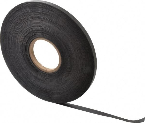 Mag-Mate - 200' Long x 1/2" Wide x 1/32" Thick Flexible Magnetic Strip - 4 Lb Max Pull Force, 2 Linear Ft/Lb Magnetic Pull Force, Plain Back - Americas Industrial Supply