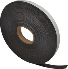 Mag-Mate - 200' Long x 1" Wide x 1/32" Thick Flexible Magnetic Strip - 8 Lb Max Pull Force, 4 Linear Ft/Lb Magnetic Pull Force, Adhesive Back - Americas Industrial Supply