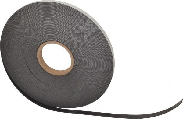 Mag-Mate - 100' Long x 1/2" Wide x 1/16" Thick Flexible Magnetic Strip - 6 Lb Max Pull Force, 3 Linear Ft/Lb Magnetic Pull Force, Adhesive Back - Americas Industrial Supply