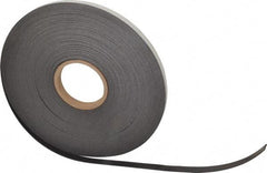 Mag-Mate - 100' Long x 1/2" Wide x 1/16" Thick Flexible Magnetic Strip - 6 Lb Max Pull Force, 3 Linear Ft/Lb Magnetic Pull Force, Adhesive Back - Americas Industrial Supply