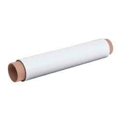 Mag-Mate - 10' Long x 24-3/8" Wide x 1/32" Thick Flexible Magnetic Sheet - 85 Lb Max Pull Force, 196 Linear Ft/Lb Magnetic Pull Force, Plain Back, White - Americas Industrial Supply