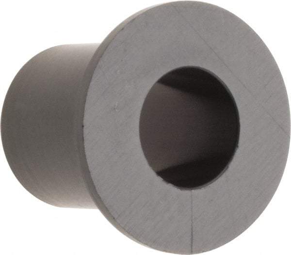 Poly Hi Solidur - 1/4" Inside x 3/8" Outside Diam, Nylon Sleeve Bearing - 0.56" Outside Diam, 0.047" Flange Thickness, 1/2" OAL - Americas Industrial Supply