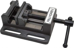Palmgren - 3" Jaw Opening Capacity x 1-1/8" Throat Depth, Horizontal Drill Press Vise - 3" Wide Jaw, Stationary Base, Standard Speed, 6-1/2" OAL x 2-7/16" Overall Height - Americas Industrial Supply