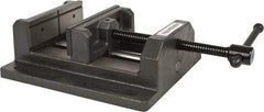 Palmgren - 6" Jaw Opening Capacity x 2" Throat Depth, Horizontal Drill Press Vise - 6" Wide Jaw, Stationary Base, Standard Speed, 11" OAL x 3-9/16" Overall Height - Americas Industrial Supply
