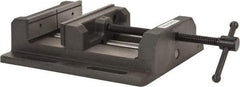 Palmgren - 8" Jaw Opening Capacity x 2" Throat Depth, Horizontal Drill Press Vise - 8" Wide Jaw, Stationary Base, Standard Speed, 15-1/2" OAL x 3-9/16" Overall Height - Americas Industrial Supply