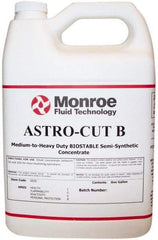 Monroe Fluid Technology - Astro-Cut B, 1 Gal Bottle Cutting & Grinding Fluid - Semisynthetic, For CNC Milling, Drilling, Tapping, Turning - Americas Industrial Supply