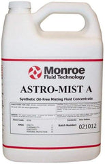 Monroe Fluid Technology - Astro-Mist A, 1 Gal Bottle Grinding Fluid - Synthetic, For Light Machining - Americas Industrial Supply