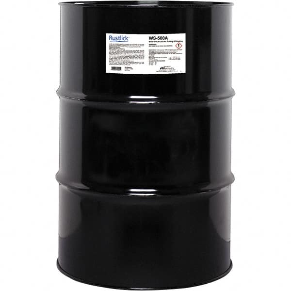 Rustlick - Rustlick WS-500A, 55 Gal Drum Cutting & Grinding Fluid - Water Soluble, For Machining - Americas Industrial Supply