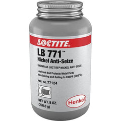 Loctite - 8 oz Can High Temperature Anti-Seize Lubricant - Nickel, -54 to 2,399°F, Silver Colored, Water Resistant - Americas Industrial Supply