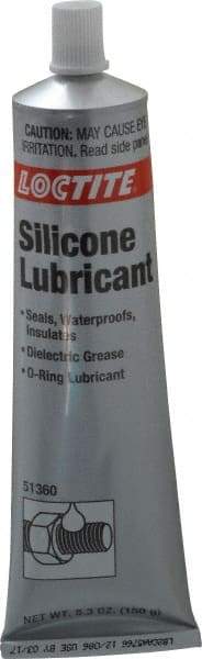 Loctite - 5.3 oz Tube Silicone Lubricant - Translucent, Food Grade - Americas Industrial Supply