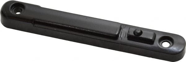 Tensator - 3-3/4" High Wall Receptacle for Tensabarrier - Steel, Black, Use with Tensabarrier - Americas Industrial Supply