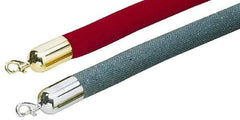 Tensator - 6' Long x 1-1/2" Wide Naugahyde Rope - Red - Americas Industrial Supply