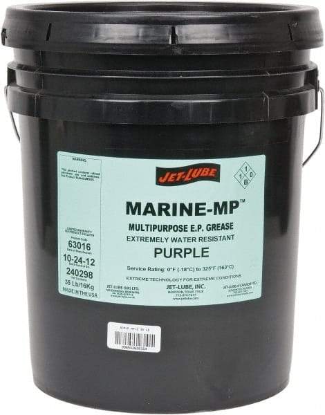 Jet-Lube - 35 Lb Pail Lithium High Temperature Grease - Purple, High/Low Temperature, 325°F Max Temp, NLGIG 2, - Americas Industrial Supply