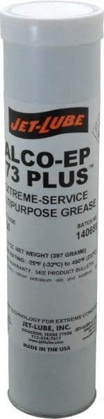 Jet-Lube - 14 oz Cartridge Aluminum Extreme Pressure Grease - Red, Extreme Pressure, 450°F Max Temp, NLGIG 2, - Americas Industrial Supply