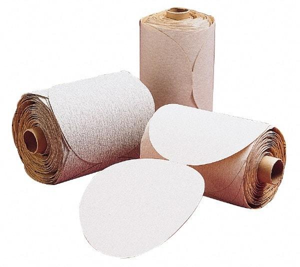 3M - 6" Diam, 180 Grit FEPA, Aluminum Oxide Adhesive PSA Disc - Very Fine Grade, Maroon, J Weighted Backing, Flexible, Use with Random Orbital Sanders - Americas Industrial Supply