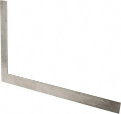 Stanley - 24" Blade Length x 16" Base Length, Buffed Finish, Aluminum Carpenters' Square - 1/8" (Back) & 1/8" (Face) Graduation, 1-1/2" Base Width - Americas Industrial Supply