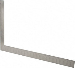 Stanley - 24" Blade Length x 16" Base Length, Buffed Finish, Steel Rafter Square - 0.1", 0.083", 1/16" (Back) & 1/16", 1/8" (Face) Graduation, 1-1/2" Base Width - Americas Industrial Supply