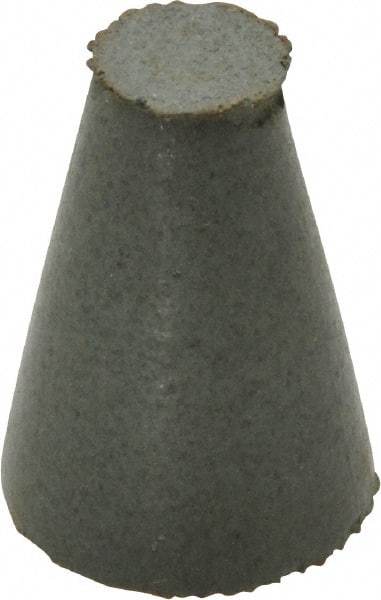 Cratex - 5/8" Max Diam x 1" Long, Taper, Rubberized Point - Coarse Grade, Silicon Carbide, 1/4" Arbor Hole, Unmounted - Americas Industrial Supply
