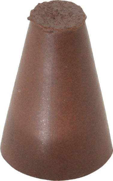 Cratex - 5/8" Max Diam x 1" Long, Taper, Rubberized Point - Fine Grade, Silicon Carbide, 1/4" Arbor Hole, Unmounted - Americas Industrial Supply