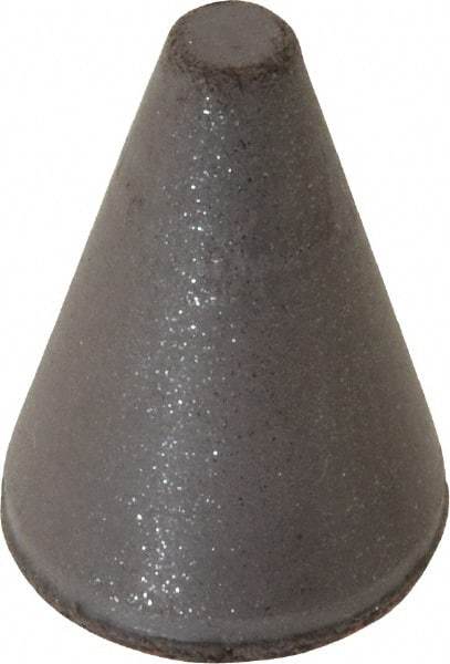 Cratex - 7/8" Max Diam x 1-1/4" Long, Taper, Rubberized Point - Medium Grade, Silicon Carbide, 1/4" Arbor Hole, Unmounted - Americas Industrial Supply