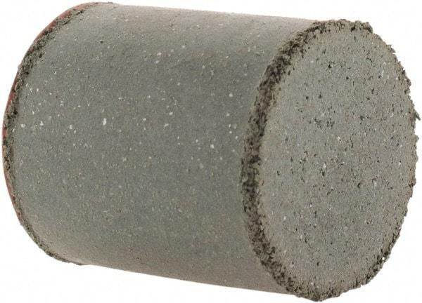 Cratex - 7/8" Max Diam x 1" Long, Cylinder, Rubberized Point - Coarse Grade, Silicon Carbide, 1/4" Arbor Hole, Unmounted - Americas Industrial Supply