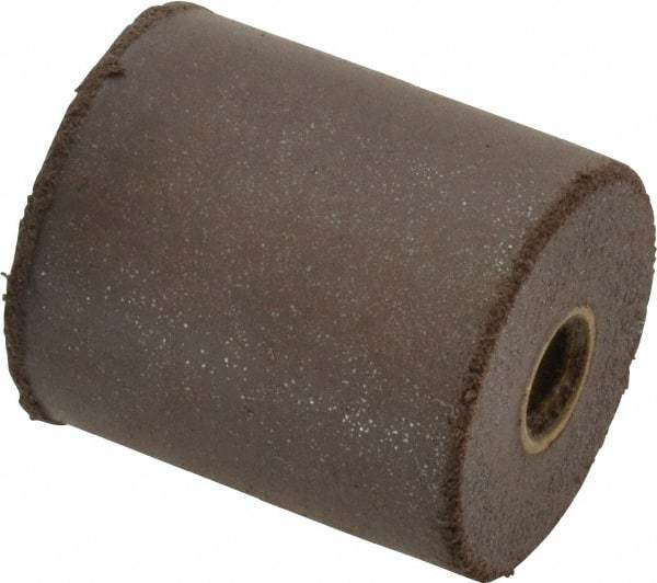 Cratex - 7/8" Max Diam x 1" Long, Cylinder, Rubberized Point - Medium Grade, Silicon Carbide, 1/4" Arbor Hole, Unmounted - Americas Industrial Supply