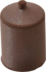 Cratex - 7/8" Max Diam x 1-1/4" Long, Cone, Rubberized Point - Fine Grade, Silicon Carbide, 1/4" Arbor Hole, Unmounted - Americas Industrial Supply