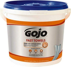 GOJO - Pre-Moistened Hand Cleaning Wipes - Center Pull, 12-1/4" x 10-1/2" Sheet Size, Blue - Americas Industrial Supply