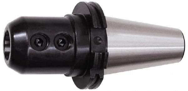 Kennametal - DV40 Taper Shank 8mm Hole End Mill Holder/Adapter - 28mm Nose Diam, 50mm Projection, M16 Drawbar, Through-Spindle & DIN Flange Coolant - Exact Industrial Supply