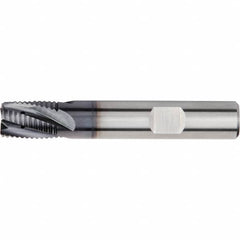 Kennametal - 12mm Diam, Fine Pitch, 16mm LOC, 4 Flute Solid Carbide 45° Corner Chamfer Roughing End Mill - 73mm OAL, 12mm Shank Diam, Single End, Centercutting, 20° Helix - Americas Industrial Supply