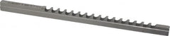 Dumont Minute Man - 5mm Keyway Width, Style B-1, Keyway Broach - High Speed Steel, Bright Finish, 1/4" Broach Body Width, 19/64" to 1-11/16" LOC, 6-3/4" OAL, 1,860 Lbs Pressure for Max LOC - Americas Industrial Supply