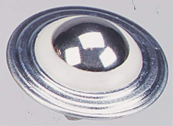 Value Collection - 1 Inch Diameter, Round, Stainless Steel Ball Transfer - 1.8594 Inch Overall Diameter, 1.1719 Inch Mount Height, 125 Lb. Capacity - Americas Industrial Supply