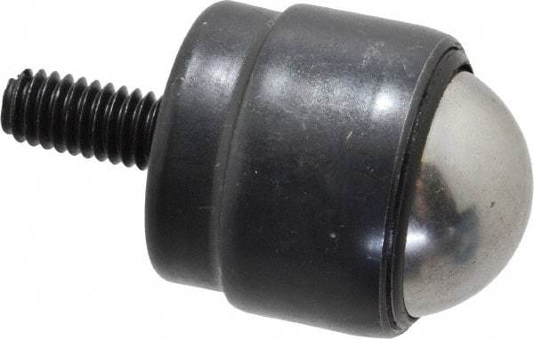 Value Collection - 1.2 Inch Diameter, Round, Carbon Steel Ball Transfer - 2.2000 Inch Overall Diameter, 2-1/4 Inch Mount Height, 75 Lb. Capacity - Americas Industrial Supply