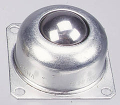 Value Collection - 1-1/2 Inch Diameter, Square, Stainless Steel Ball Transfer - 1.8125 Inch Mount Height, 250 Lb. Capacity - Americas Industrial Supply