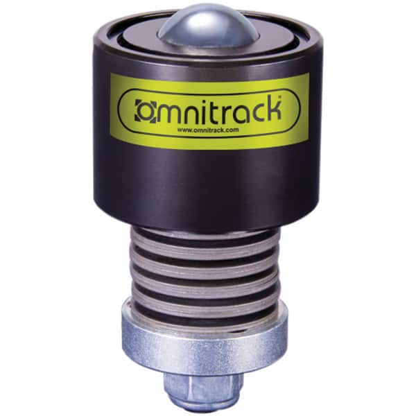 Value Collection - 1/2 Inch Diameter, Round, Chrome Steel Ball Transfer - 7/8 Inch Overall Diameter, 1.54 Inch Mount Height, 70 Lb. Capacity - Americas Industrial Supply