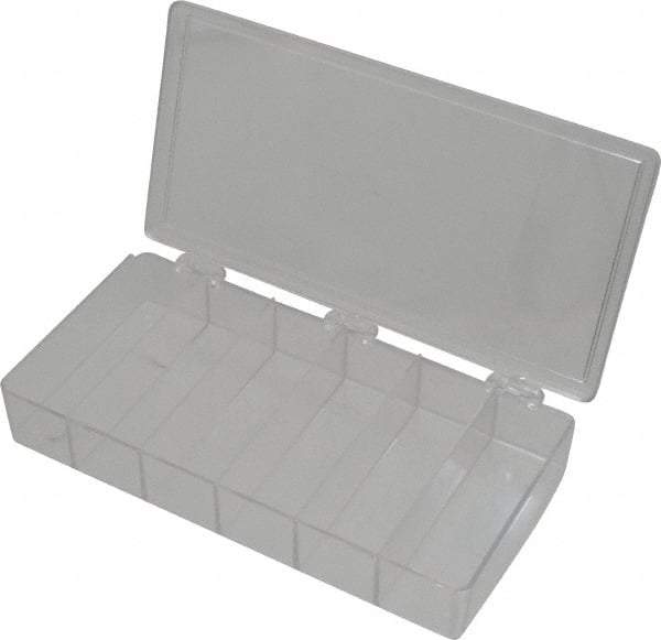 Flambeau - 4-1/2" Wide x 1-3/8" High x 8-1/4" Deep, Small Parts Box - K-Resin Frame, 6 Compartments, 4" Wide x 1-1/8" High x 1-1/4" Deep Bin - Americas Industrial Supply