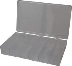 Flambeau - 6-3/4" Wide x 1-3/4" High x 11" Deep, Small Parts Box - K-Resin Frame, 6 Compartments, 6" Wide x 1-1/2" High x 1-5/8" Deep Bin - Americas Industrial Supply