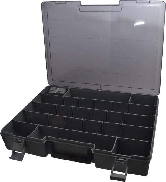 Flambeau - 15-1/2" Wide x 2-1/2" High x 11-3/4" Deep, Small Parts Storage Box - Copolymer Frame, 9 to 24 Compartments - Americas Industrial Supply