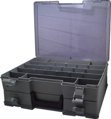 Flambeau - 15-1/2" Wide x 5" High x 11-3/4" Deep, Small Parts Storage Box - Copolymer Frame, 18 to 48 Compartments - Americas Industrial Supply