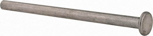 Made in USA - #8-32 Thread Barrel, Aluminum Sex Bolt & Binding Post - Uncoated, 3/8" Screw Length, 3-1/4" Long Barrel - Americas Industrial Supply