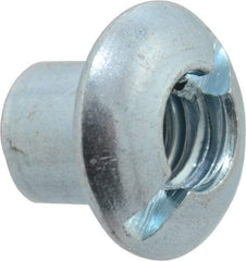 Made in USA - #10-24 Thread Barrel, Slotted/Phillips Drive, Steel Sex Bolt & Binding Post - Zinc-Plated Finish, 1/4" Long Barrel - Americas Industrial Supply