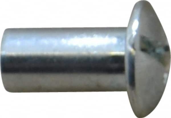 Made in USA - #10-24 Thread Barrel, Slotted/Phillips Drive, Steel Sex Bolt & Binding Post - Zinc-Plated Finish, 1/2" Long Barrel - Americas Industrial Supply