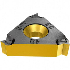 Iscar - 16IR Internal Right Hand 20 UN Laydown Threading Insert - Grade IC1007, TiAlN Coated Carbide, 9.52mm Inscribed Circle - Americas Industrial Supply