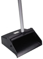 Ability One - 12" Wide Upright Dustpan - 32" Aluminum Handle - Americas Industrial Supply