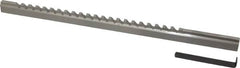 Value Collection - 3/16" Keyway Width, Style C, Keyway Broach - High Speed Steel, Bright Finish, 3/8" Broach Body Width, 25/64" to 2-1/2" LOC, 11-3/4" OAL - Americas Industrial Supply